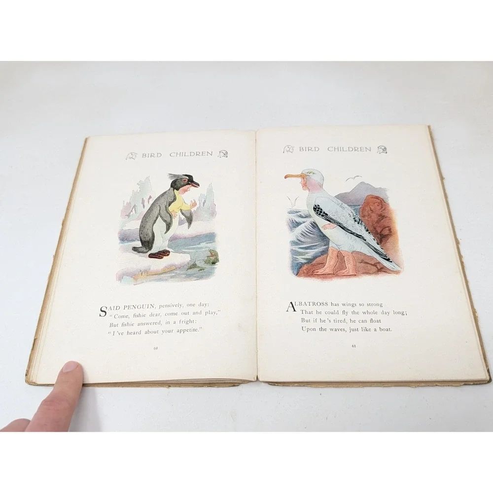 Bird Children By Elizabeth Gordon Antique 1912 Book MT Ross HC‎ 9th edition VTG
